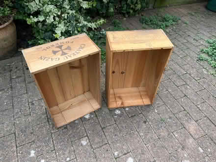 Photo of free 2 x wooden boxes (Chiswick) #1