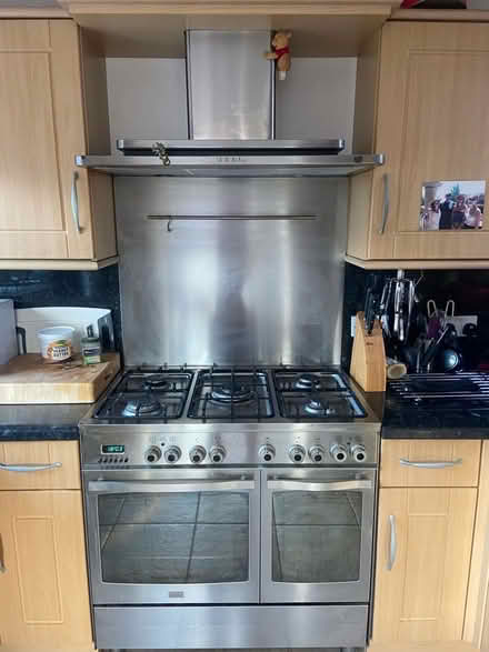 Photo of free Prestige range oven, splash back and extractor fan (Copythorne TQ5) #1