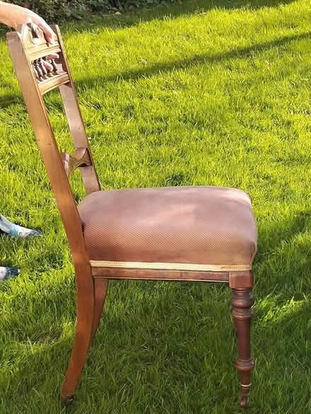 Photo of free Old wooden table and four chairs (Belper DE56 1LG) #3
