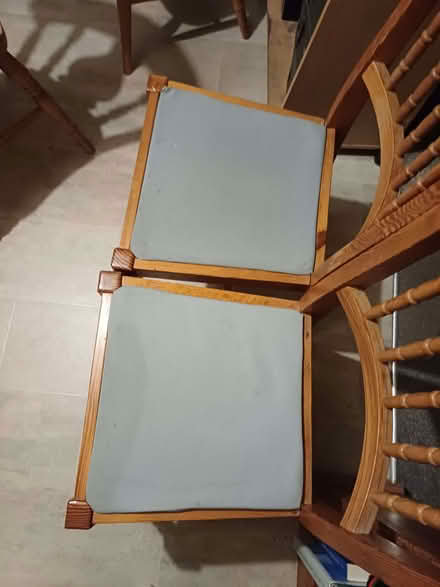 Photo of free 2 pine dining chairs (Fleetville AL1) #2