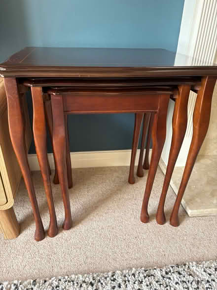 Photo of free Coffee Table Set of 3 - Mahogany (Meppershall SG17) #3