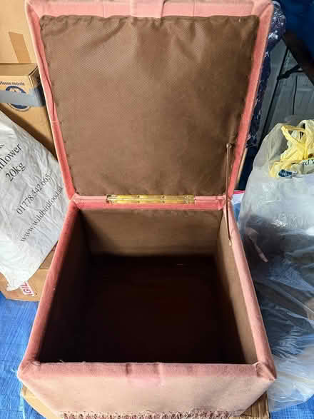 Photo of free Pink Storage footstool (North Tonbridge) #2