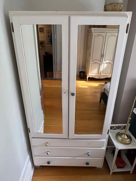 Photo of free White wardrobe with mirror (Canonbury N1) #1