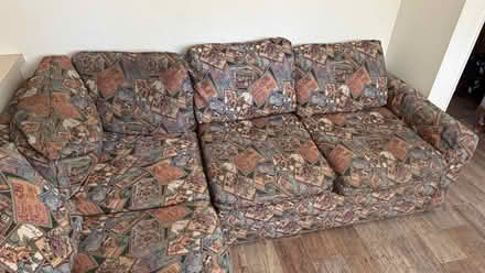 Photo of free large L-shaped desk, L-shaped couch (West Menlo) #4