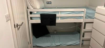 Photo of free Mid sleeper bed + mattress + mattress topper (Northway OX3) #1