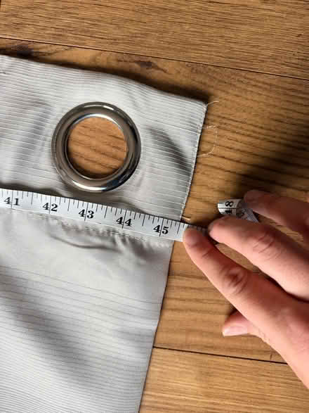 Photo of free Pair of grey eyelet curtains (Colliers wood CR4) #2
