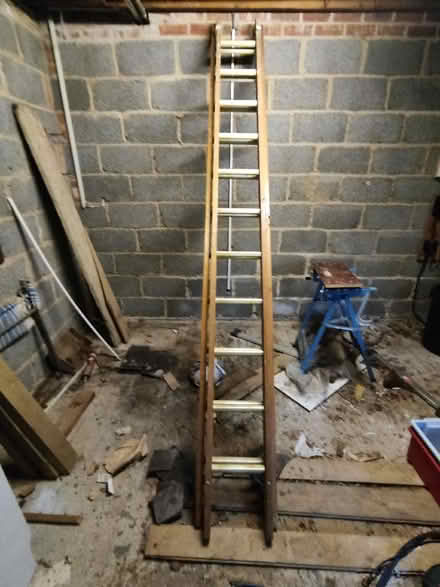 Photo of free Three metre wooden ladder (Windlesham GU20) #1