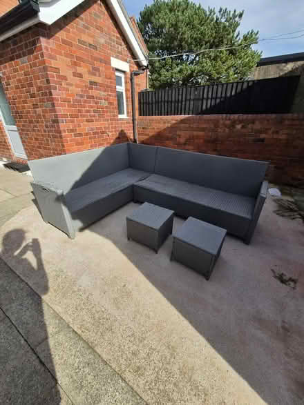 Photo of free Garden Corner Sofa and Stools (Wrexham LL14) #2