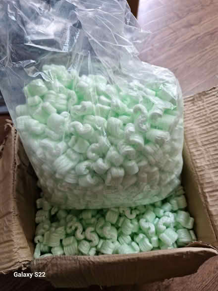 Photo of free Green packing polystyrene (Gidea Park RM2) #1