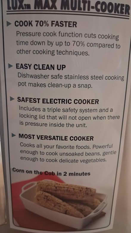 Photo of free Fagor Multi Cooker. 10031 (Hamilton Heights 10031) #4