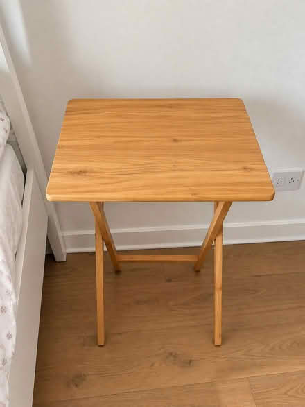 Photo of free Wooden folding side table (Isleworth TW1) #1