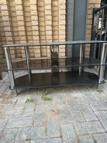 Photo of free Glass tv stand (Oxhey Hall WD19) #3