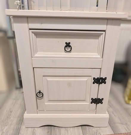 Photo of free Small white cabinet (Eccles M30) #1