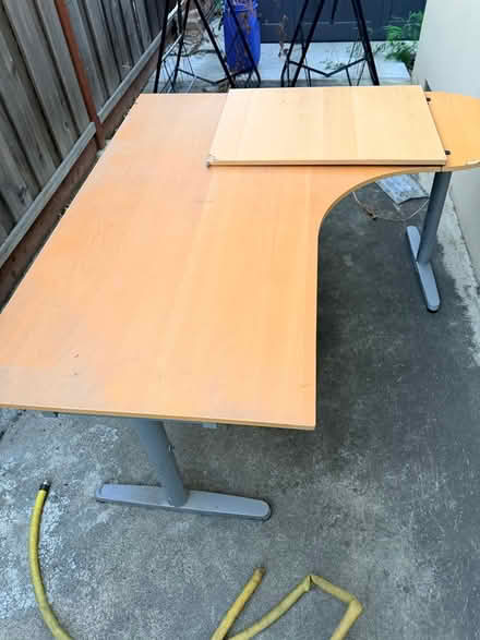 Photo of free Large L desk (Near Fremont and Mary ave) #2