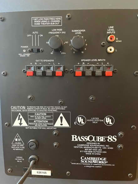 Photo of free Cambridge sound works Sound woofer (75 Jerome St W.Medford) #2