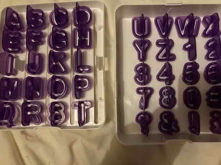 Photo of free Set of alphabet cutters for cake decorating (Lewes BN7) #1
