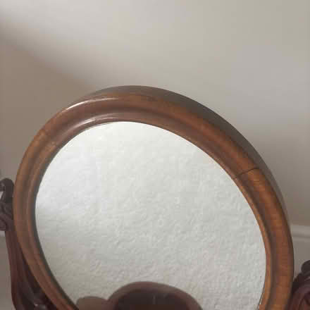 Photo of free Freestanding Antique Mahogany Desk Mirror (Molesey KT8) #2