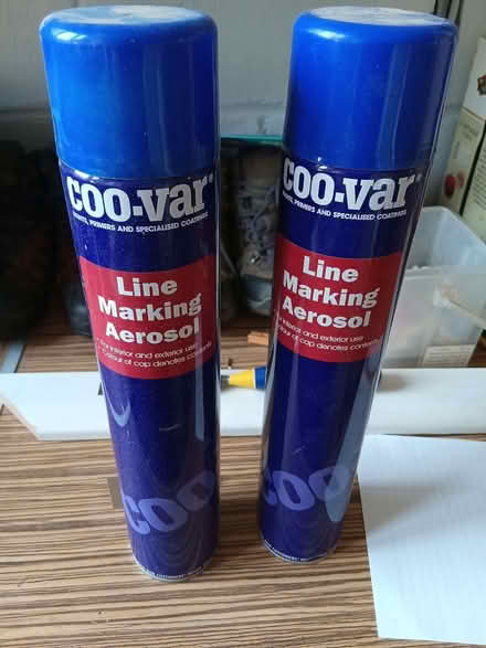 Photo of free Line marking aerosol paint x 2 (Jennyfield HG3) #1