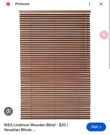 Photo of free IKEA Lindmon Wooden Venetian Blinds 100cm (Mold CH7) #2