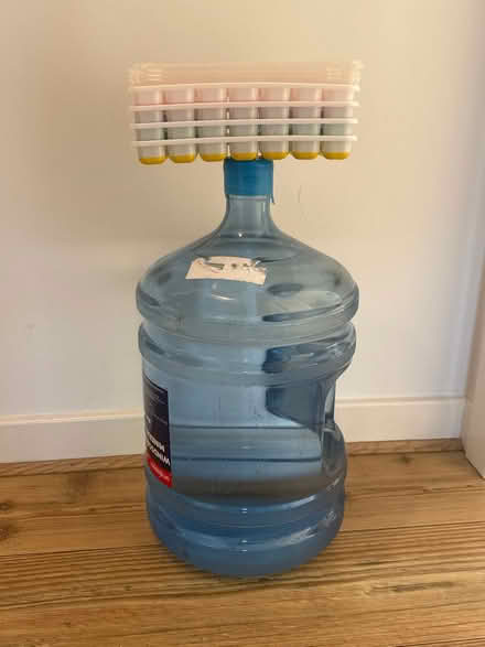 Photo of free 18.9 Litre water bottle, 4 ice tray (E8) #1