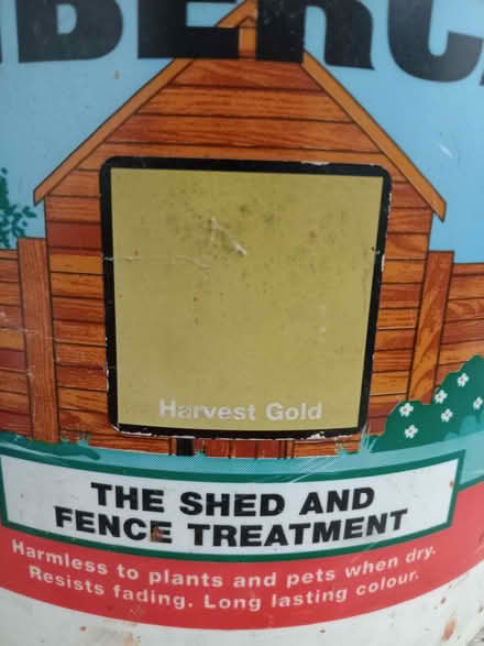 Photo of free Waterproof wood treatment. Harvest Gold. (Frimley Ward GU16) #2