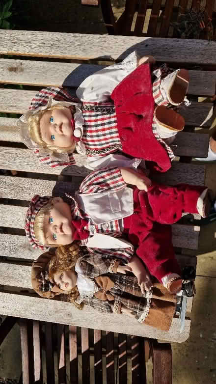 Photo of free 3 porcelain dolls (Kempshott Park RG22) #1