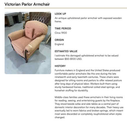 Photo of free Vintage Arm Chair (near Cardi's Furniture) #2