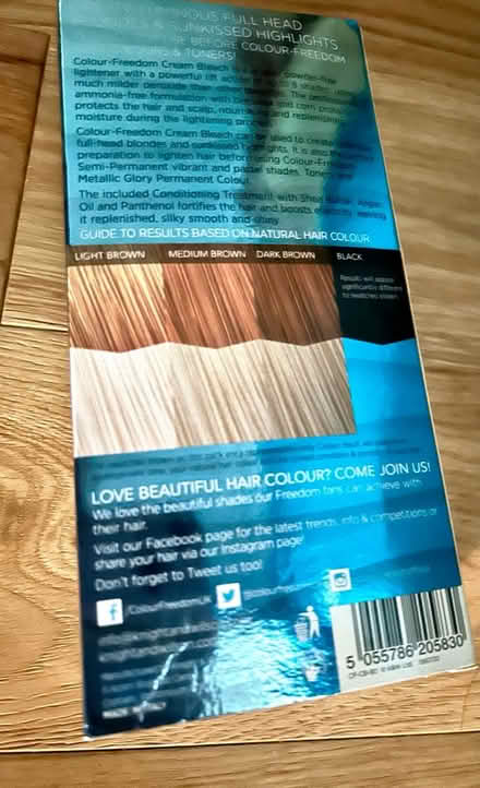 Photo of free Colour freedom hair lightener (Shipley BD18) #1