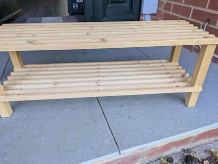 Photo of free 2 wooden shoe racks (Old Basingstoke RG24) #1