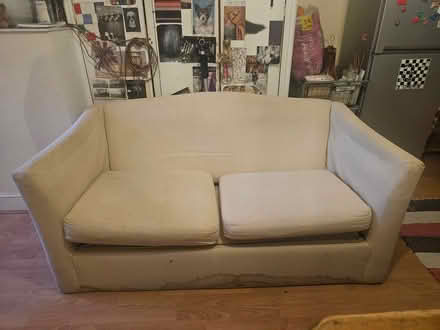 Photo of free A two seater sofa with a fold away camp bed inside (Queens Park W10) #1