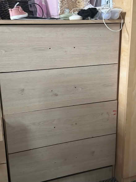 Photo of free Wood 2 single Wardrobe (Ig1 2lj) #3