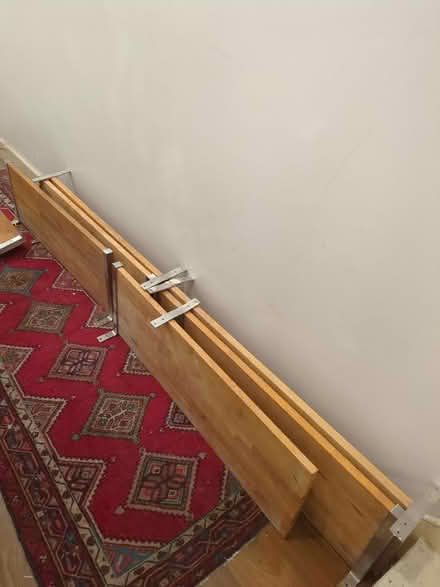 Photo of free Beautiful wood and brush stainless steel shelves. Heavy duty (Ealing W5) #1