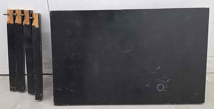 Photo of free Wooden Table Painted Black (Dupont and Ossington) #1