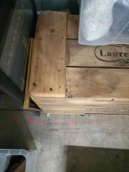 Photo of free Wooden Chest. TV stand. Sky box (South Ruislip) #2