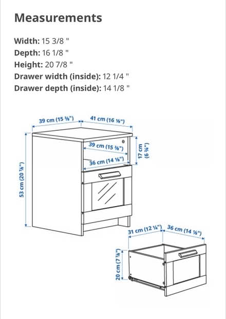 Photo of free Ikea nightstand (Center City, Philly) #2