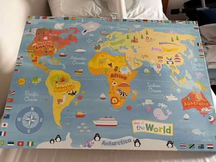 Photo of free World map canvas print (Hanwell W7) #1