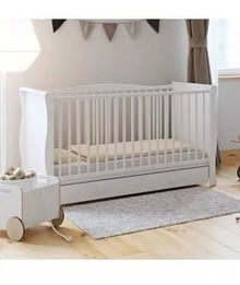 Photo of free White sleigh cot bed (Northleach GL54) #1