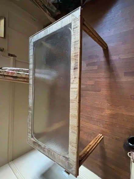 Photo of free Glass topped bamboo table (Brewer Street RH1) #2