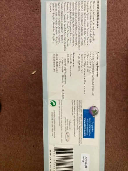 Photo of free Text Recognition Pen Scanner (Chineham RG24) #2