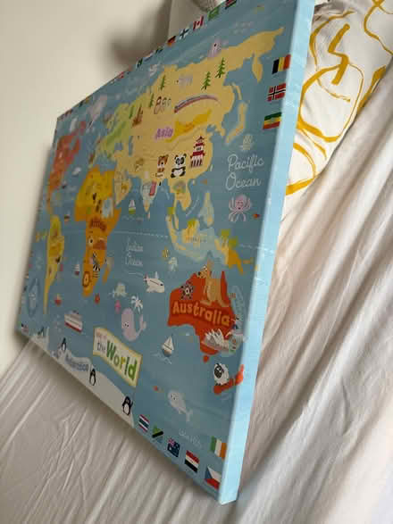Photo of free World map canvas print (Hanwell W7) #2
