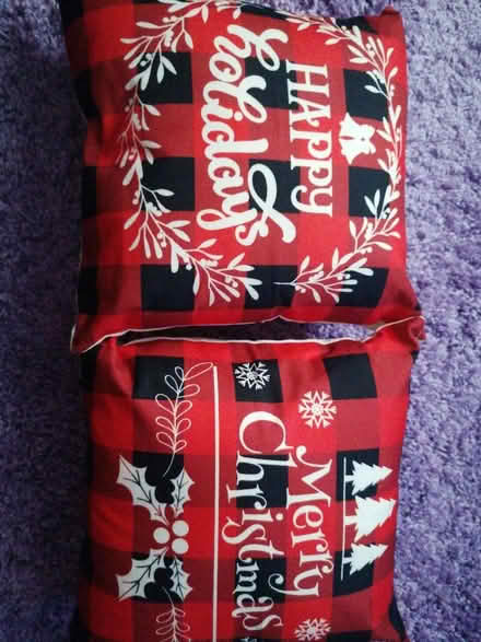 Photo of free 2 x Christmas cushions (Presteigne LD8) #1