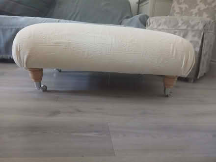 Photo of free Cream footstool (large). (Colchester CO3) #1
