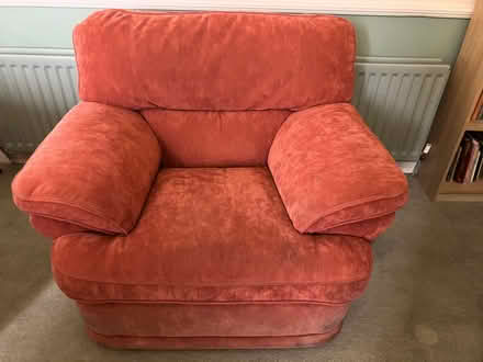 Photo of free Red Double Recliner And Matching Armchair (Durham Peninsula DH1) #2
