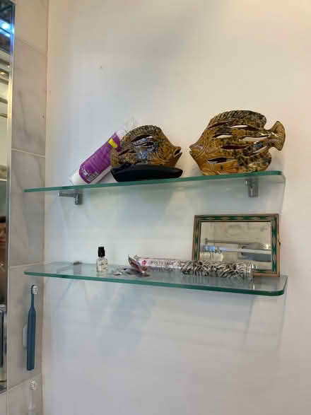 Photo of free Two glass shelves (Loughborough Park SW9) #1