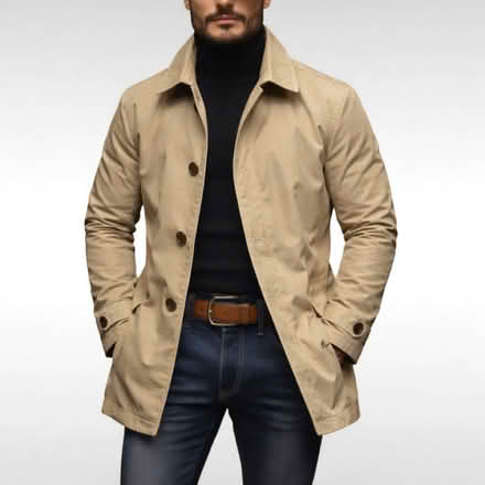 Photo of Beige or Tan trench/overcoat (Bournville B30) #3