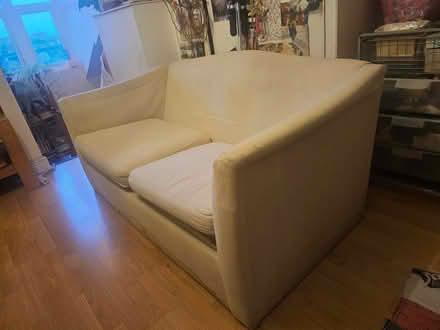 Photo of free A two seater sofa with a fold away camp bed inside (Queens Park W10) #3