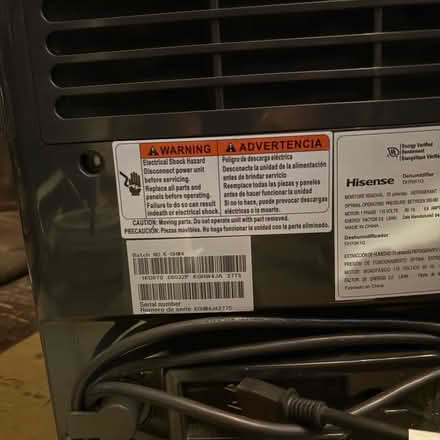 Photo of free Dehumidifier Hisense brand (935 Bellclaire se) #1