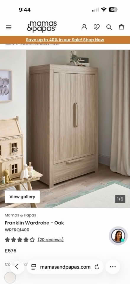 Photo of free Mamas & Papas Wardrobe RRP 575 (Temple Fortune NW11) #1