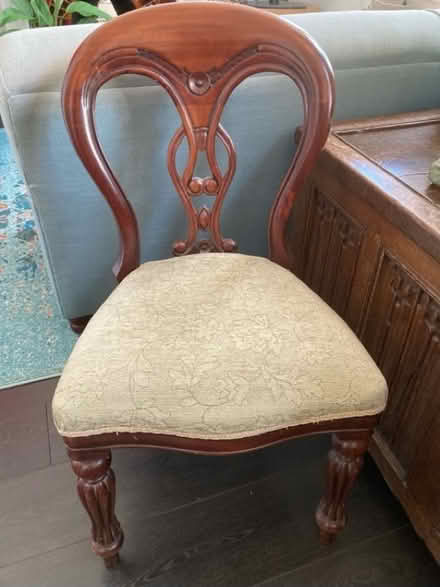 Photo of free Upholstered Chair (not perfect) (Hornsey N8) #1
