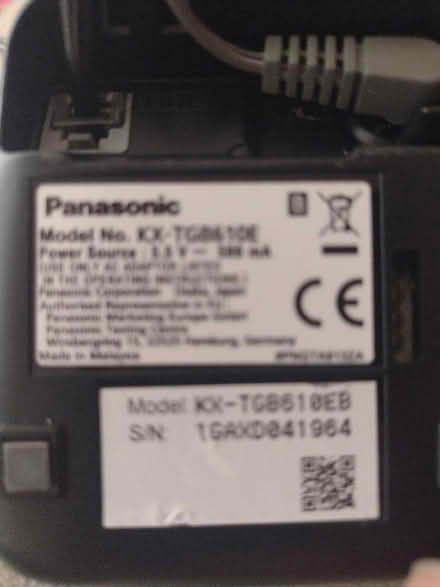 Photo of free Panasonic Phone with Charger Base (Brunswick BN3) #2